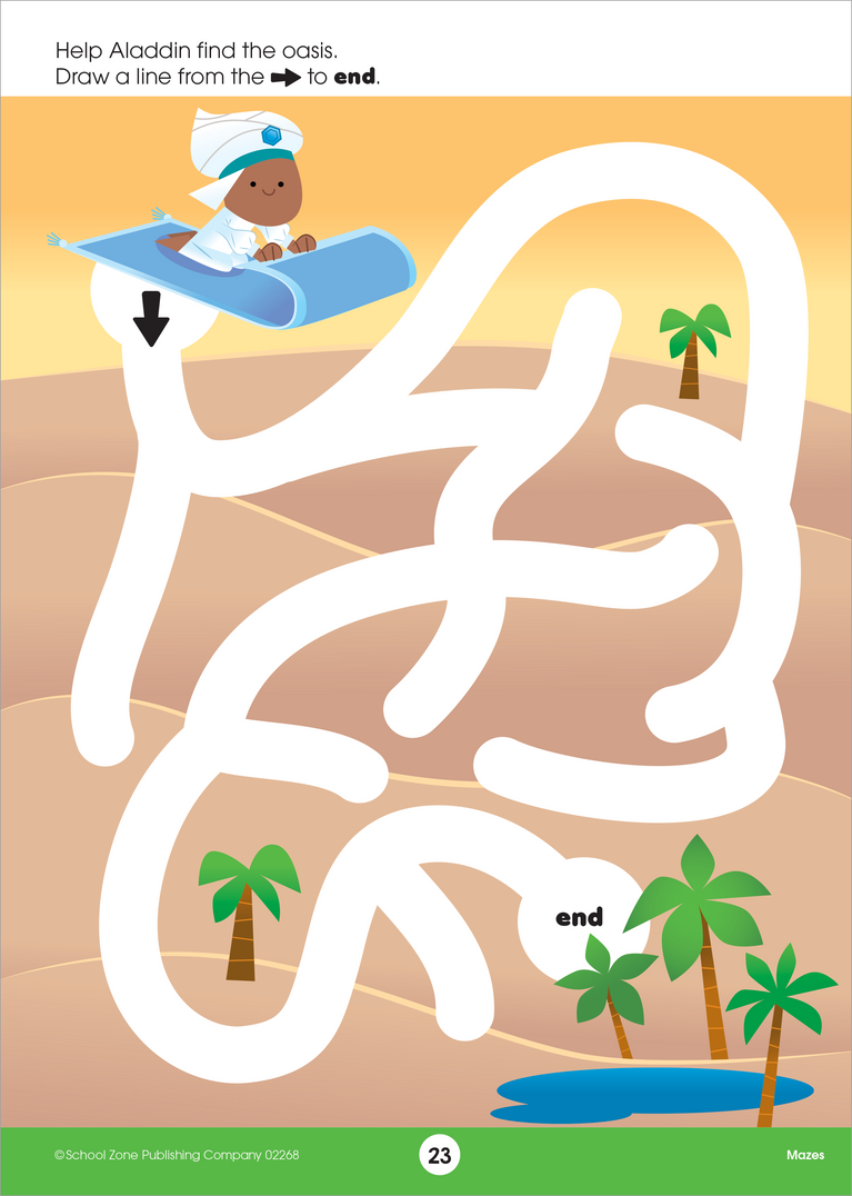 Mazes Preschool Workbook – School Zone Publishing Company