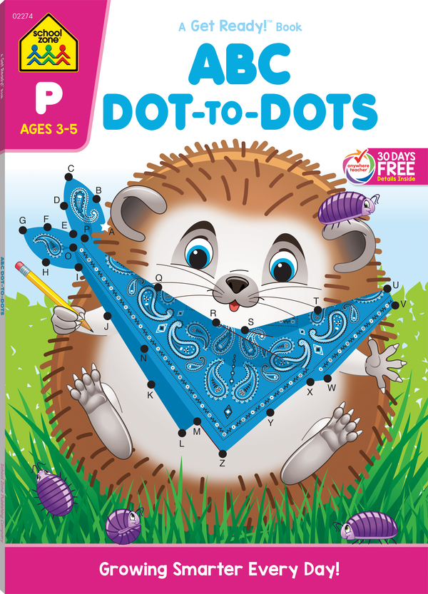 Preschoolers and kindergartners will have a blast with this colorful ABC Dot-to-Dots Deluxe Edition Workbook!