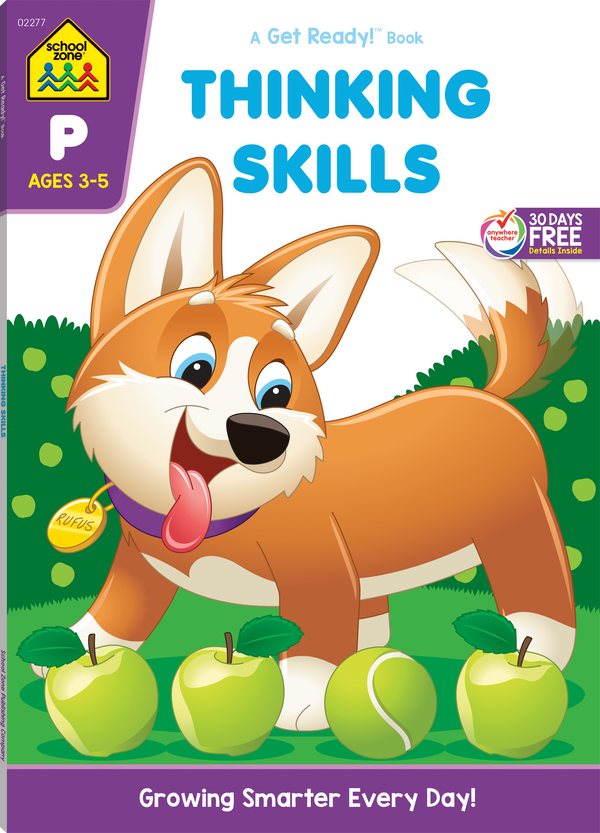 Thinking Skills Deluxe Edition Workbook develops early critical thinking and problem-solving skills.