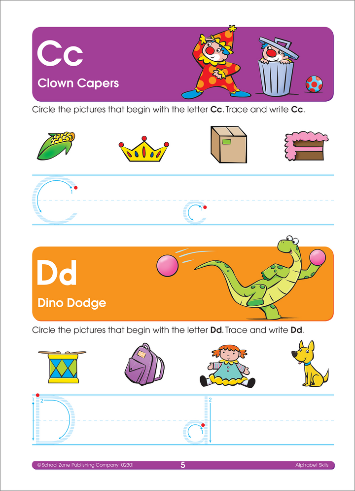 Kindergarten Scholar Deluxe Edition Workbook takes a playful approach to basic skills.