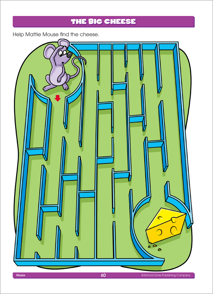 Mazes Deluxe Edition Activity Zone Workbook provides hours of playful learning.