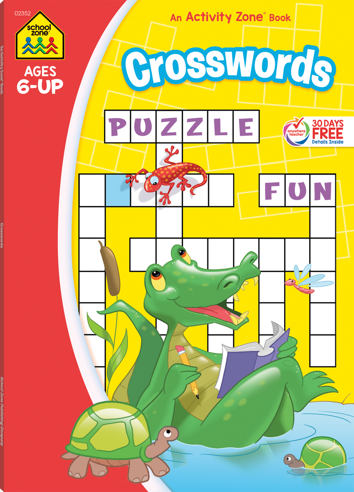  This Crosswords Deluxe Edition Activity Zone Workbook gives older kids a great vocabulary workout!