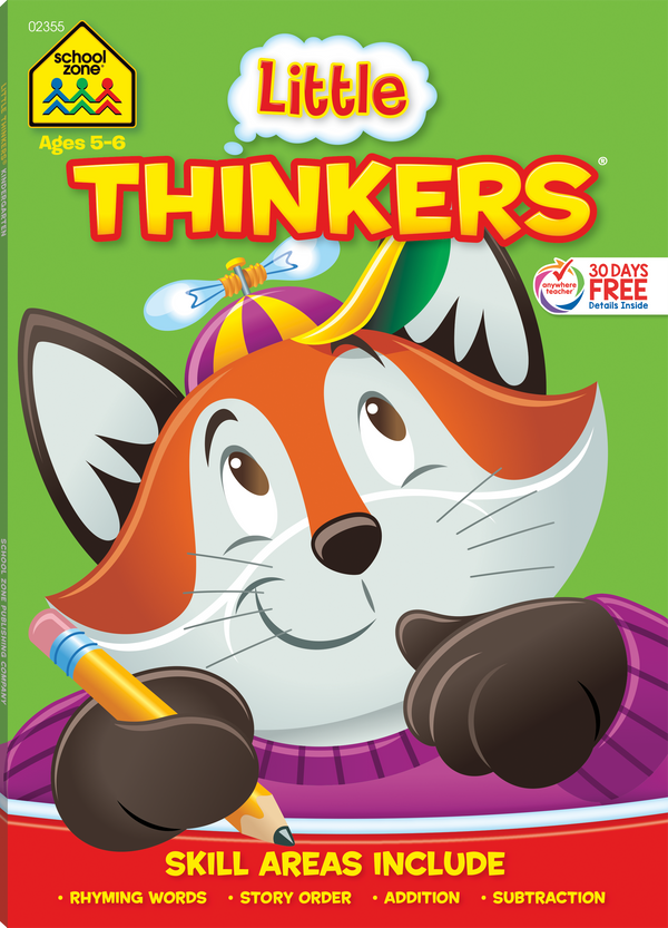 This Little Thinkers Kindergarten Deluxe Edition Workbook sharpens problem-solving skills.