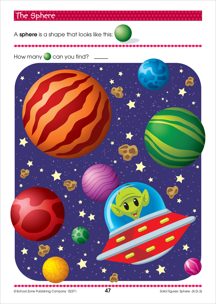The bold, colorful illustrations in Math Readiness Press-Out Book captivate and motivate.