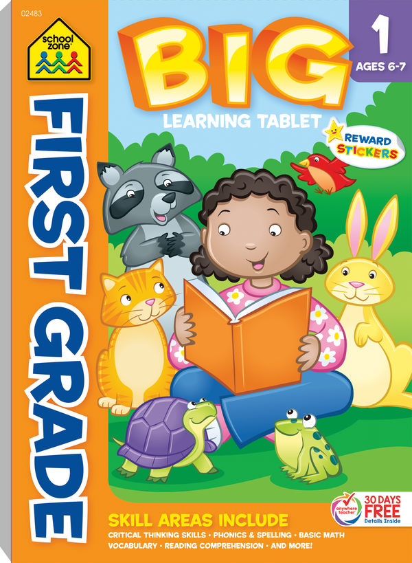 First Grade Big Learning Tablet is loaded with big fun and learning!