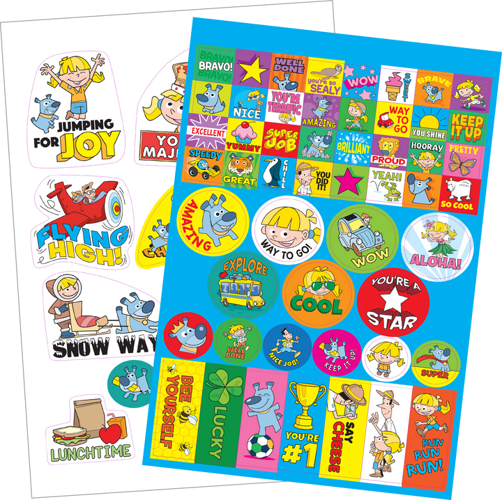 Stickers definitely add to the fun of Travel the World First Grade Learn & Play Tablet.