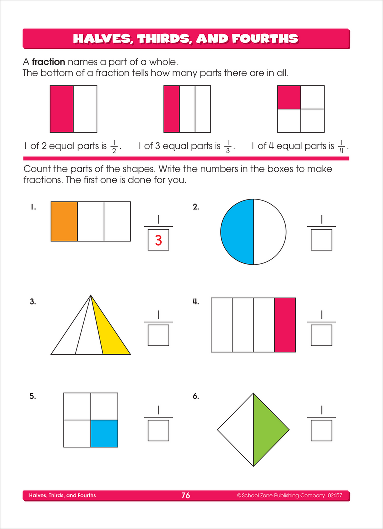 First Grade Basics Workbook School Zone Publishing Company