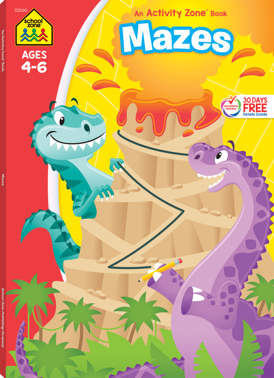 Kids will adore this Super Deluxe Mazes Workbook!