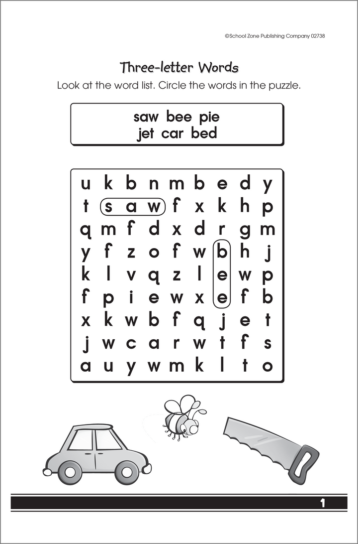 Word recognition will get a workout with My First Word Searches Little Busy Book.