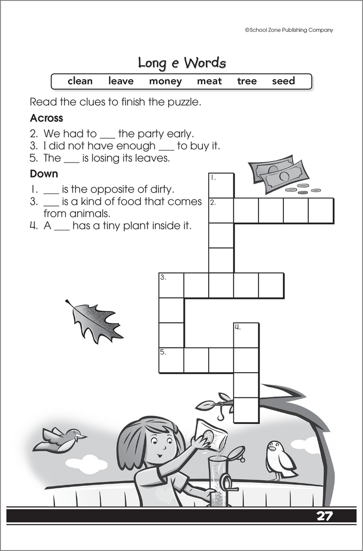 My First Crosswords Little Busy Book will also work on vowel sounds.