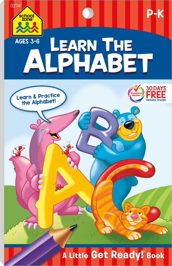 This Learn the Alphabet! Little Get Ready! Book is great take-anywhere ABC fun!