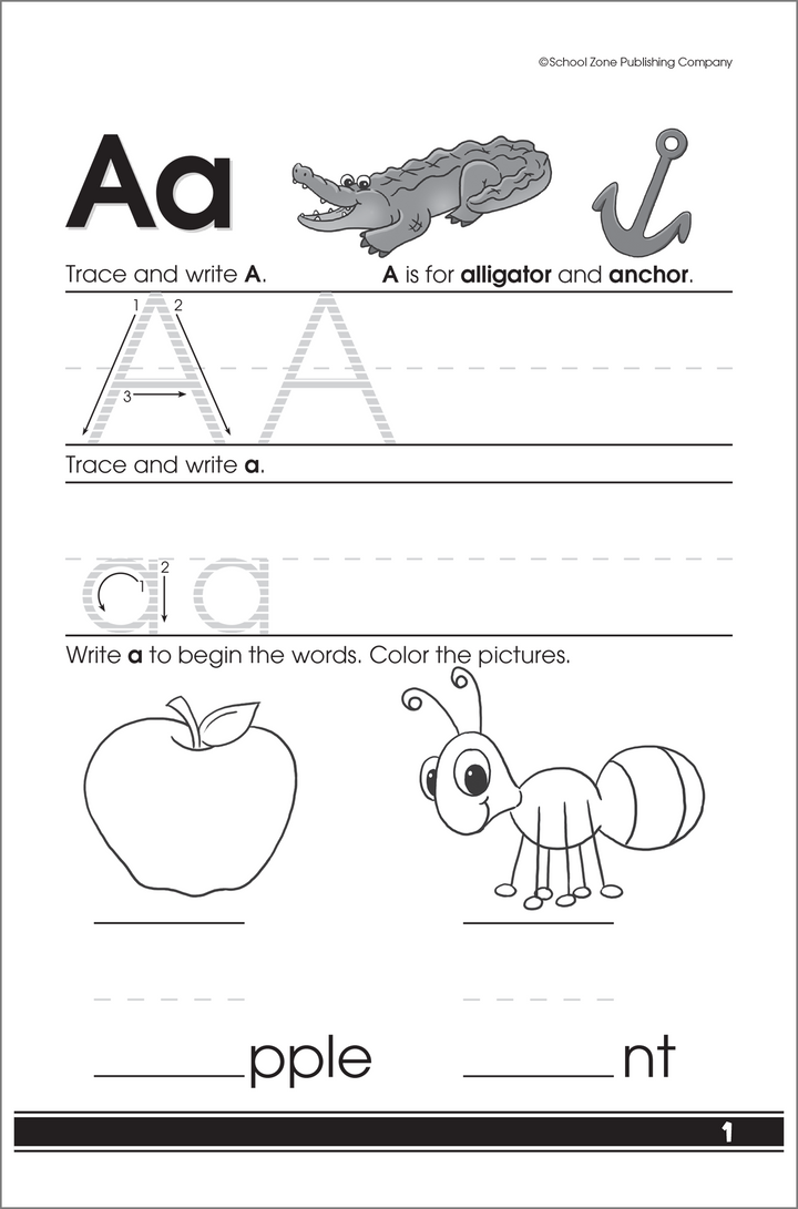 Learn the Alphabet! Little Get Ready! Book helps little ones read AND write letters.