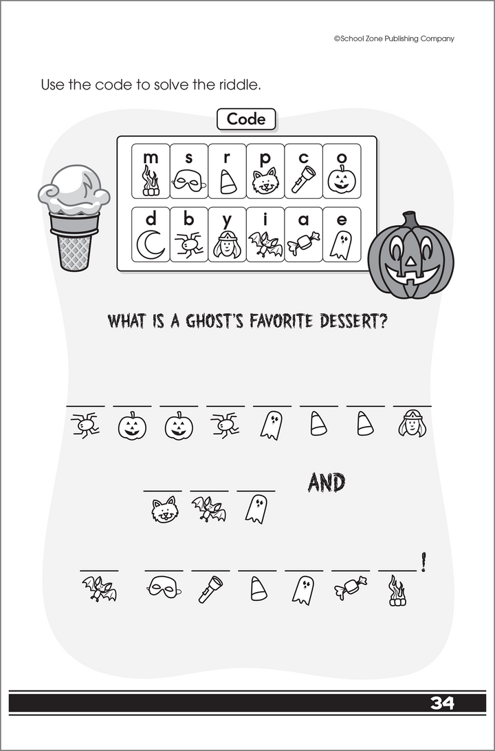 My First Codes & Puzzles Grades 1-2 Workbook – School Zone Publishing ...