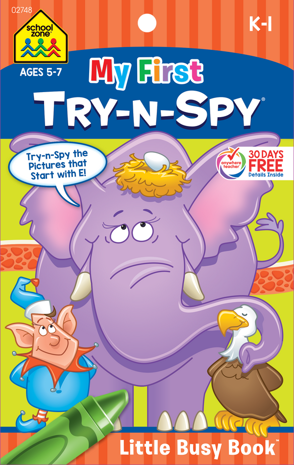 This Try-n-Spy Little Busy Book playfully builds focus and careful observation.