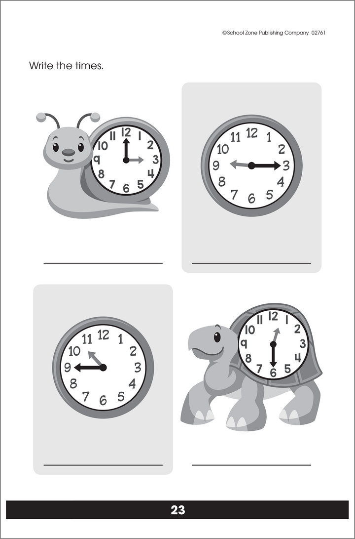 This Tell Time Little Get Ready! Book is a great size for take-anywhere practice!