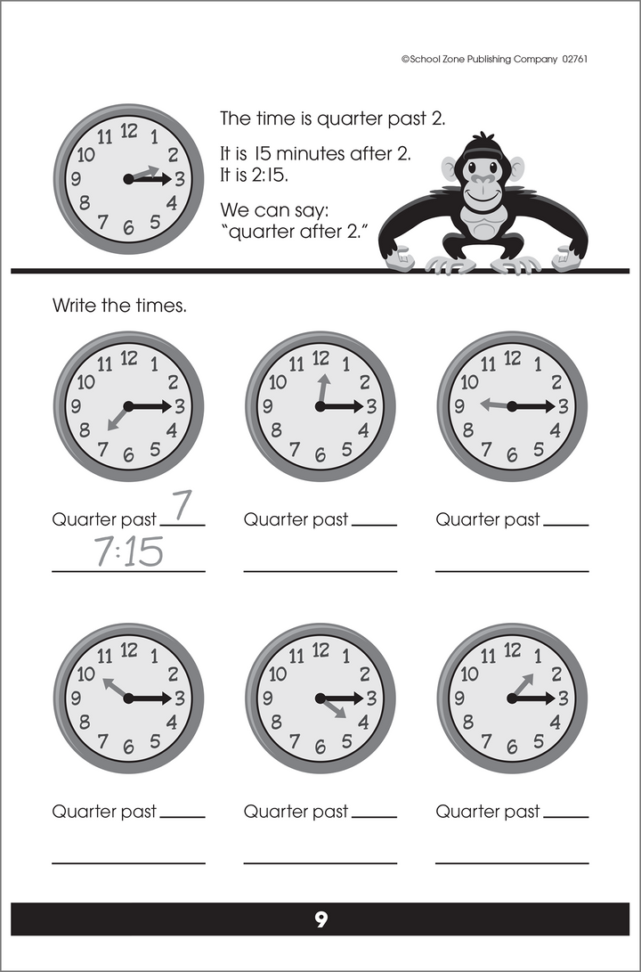 First and second graders will practice telling time with a variety of strategies in this Tell Time Little Get Ready! Book.