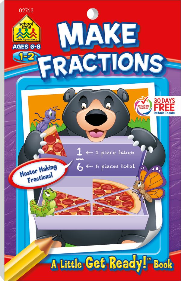 Make Fractions Little Get Ready! Book will help kids master making fractions!