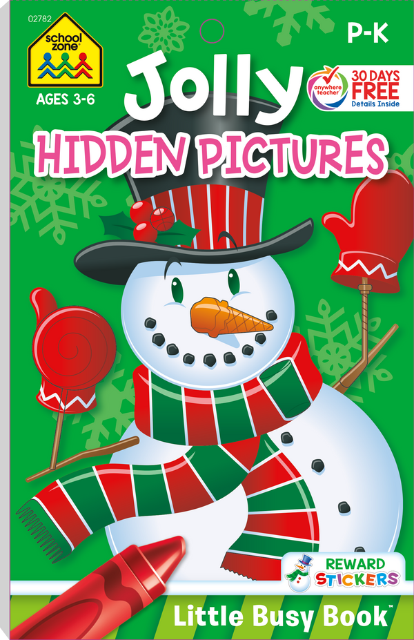 Jolly Hidden Picture Little Busy Book challenges kids as they search the scenes. 