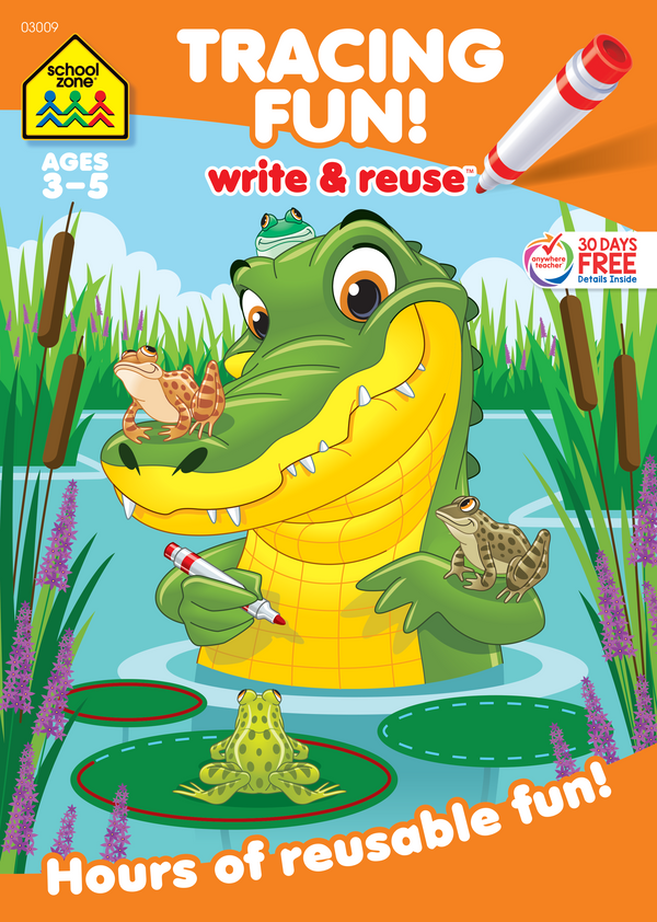 Tracing Fun! Write & Reuse Workbook delivers great value as it builds writing readiness skills!