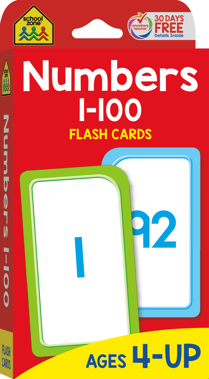 These Numbers 1-100 Flash Cards help build a solid foundation in numbers.