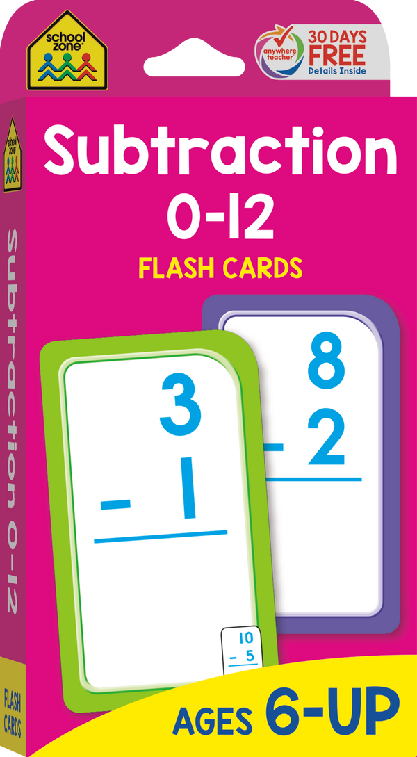 These Subtraction 0-12 Flash Cards help build a solid math foundation.