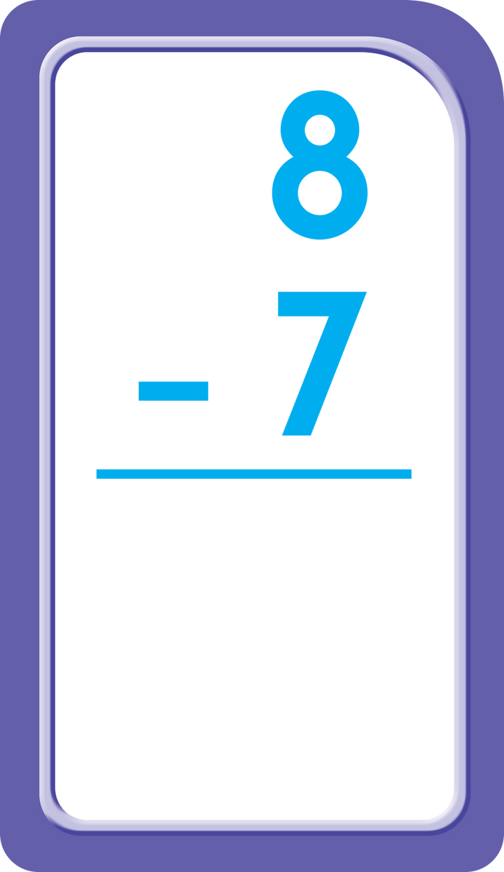 These Subtraction 0-12 Flash Cards show visual representations of numbers, too.