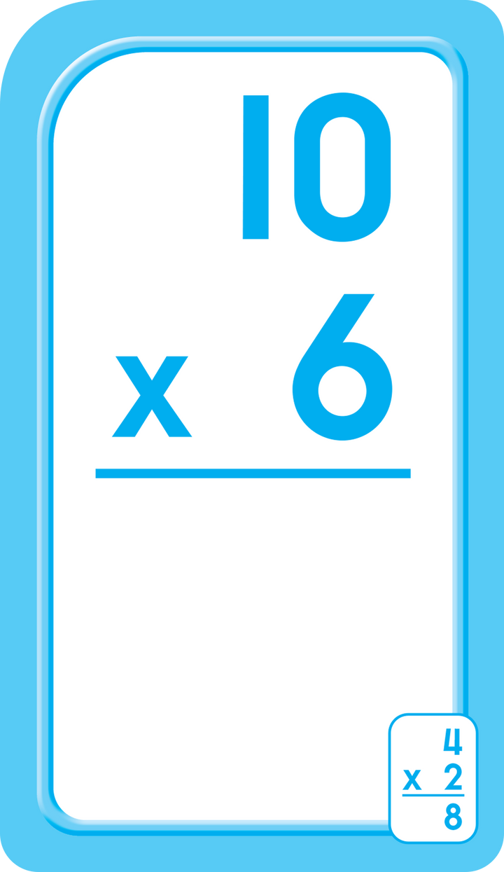 Get ready for timed tests with these Multiplication 0-12 Flash Cards.