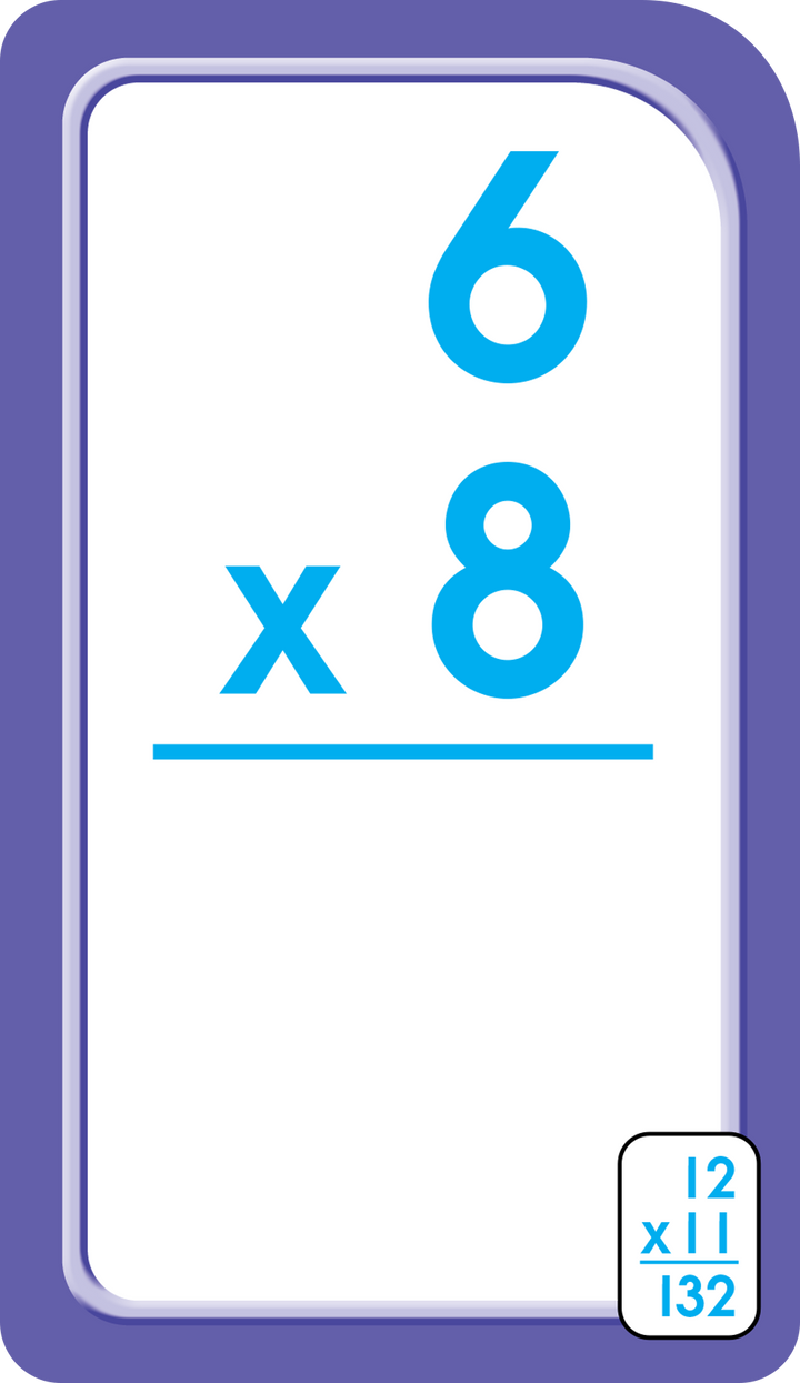 Create drills and games using Multiplication 0-12 Flash Cards.