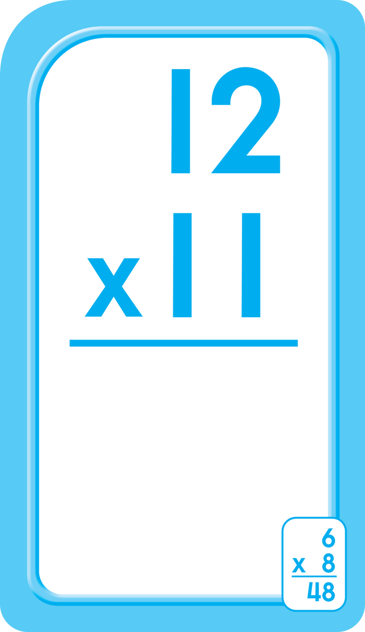 Create drills and games using Multiplication 0-12 Flash Cards.