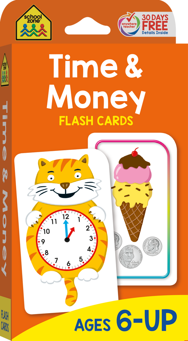 Time & Money Flash Cards will help teach skills important for school success and everyday life.