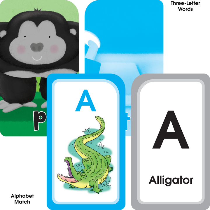 Teach your child the alphabet with smiles, using the Alphabet Flash Card 4-Pack.