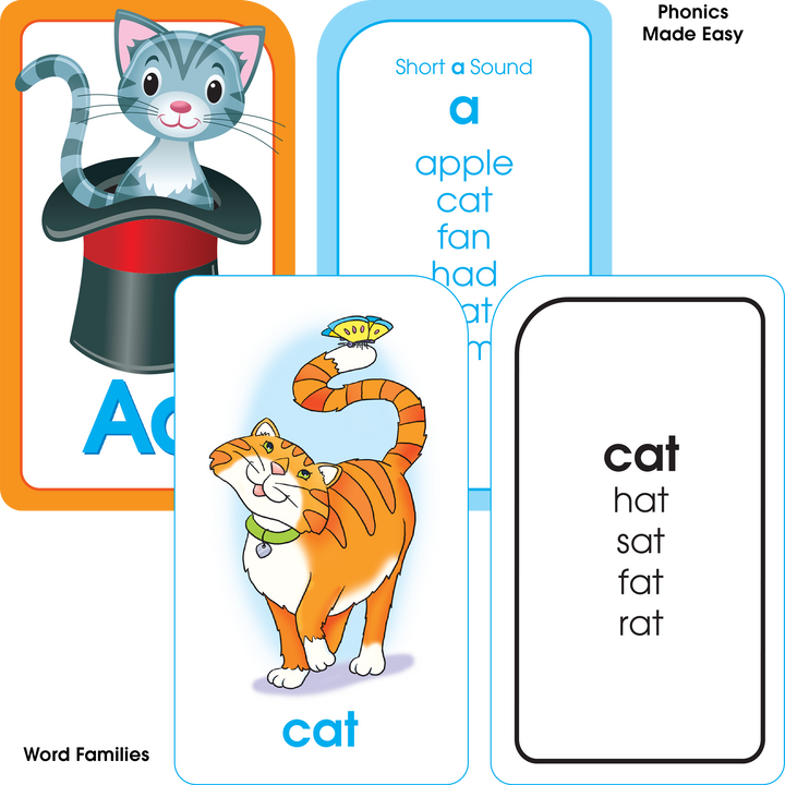 Watch the smiles, as the Reading Flash Card 4-Pack makes learning to read fun.