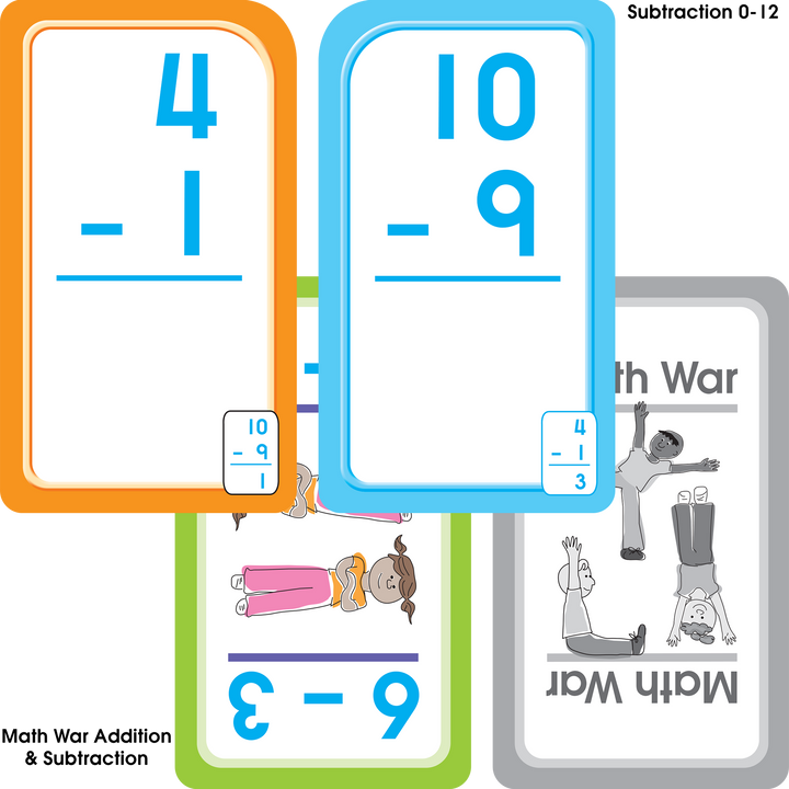 School Zone Flash Cards 4-Pack-Math 1-2 School Zone Flash Cards 4-Pack-Math 1-2