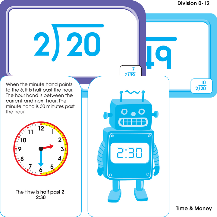 Teach and reinforce essential skills with School Zone's Math 3-4 Flash Card 4-Pack.