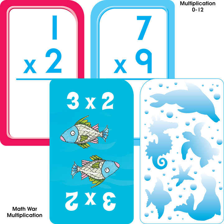 Third and fourth graders have fun practicing important skills with School Zone's Math 3-4 Flash Card 4-Pack.