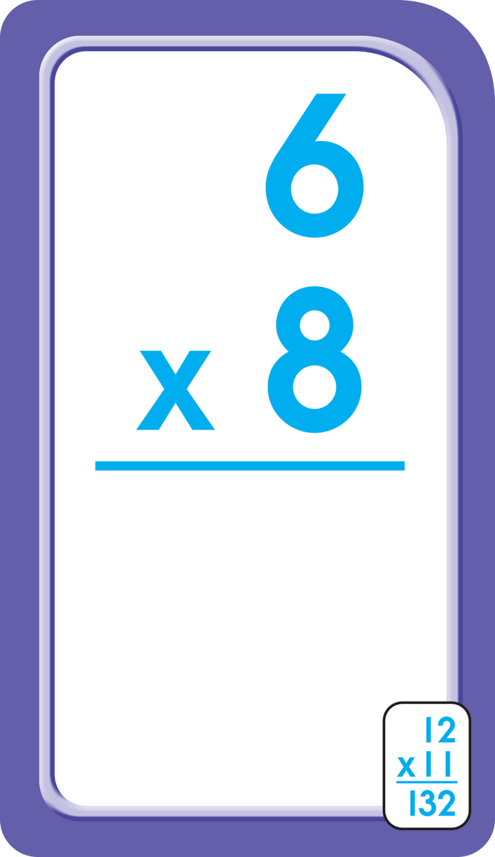 Bilingual Multiplication 0-12 Flash Cards will build a strong math foundation.