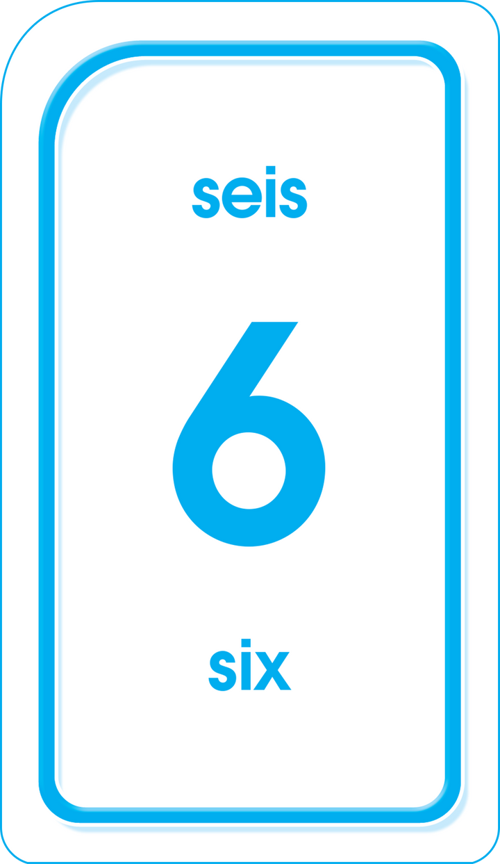Bilingual Colors, Shapes & More Flash Cards help kids practice numbers and counting in both Spanish and English.