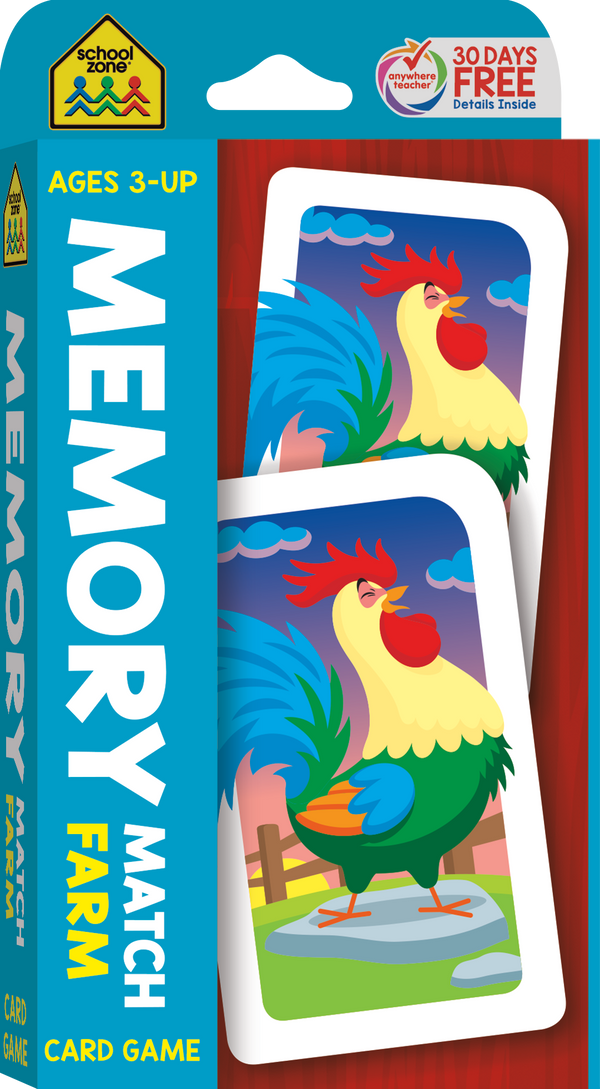 Memory Match Farm Card Game builds important skills through charming gameplay!