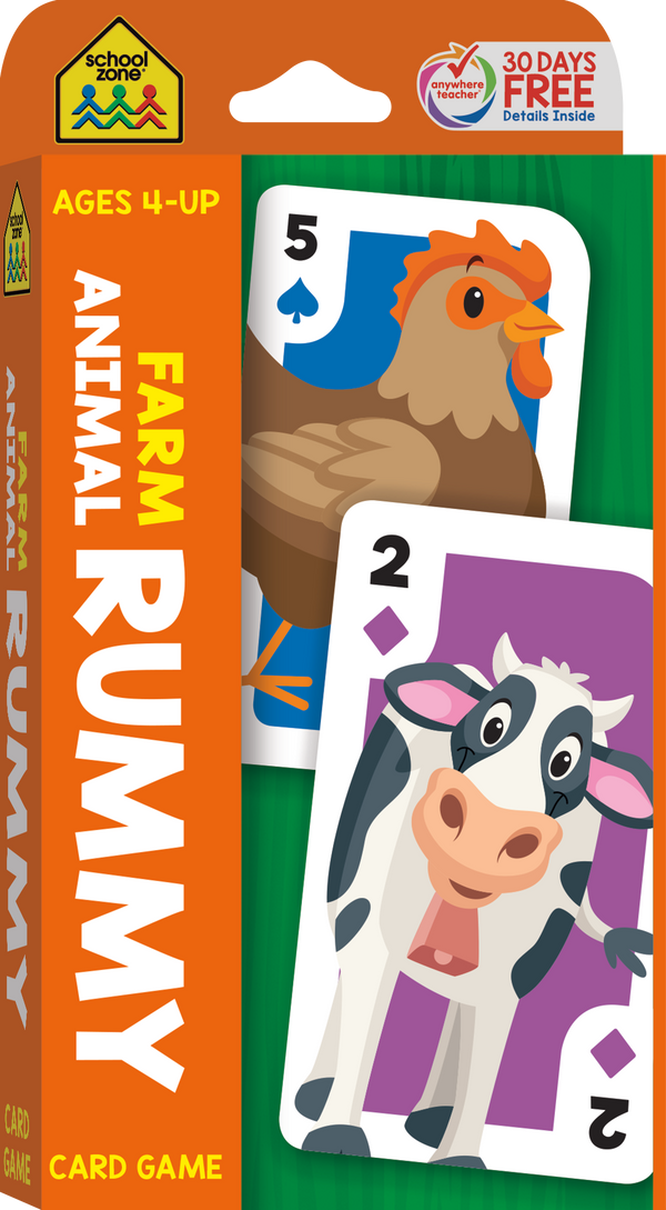 Farm Animal Rummy delivers a clever twist on a classic card game!