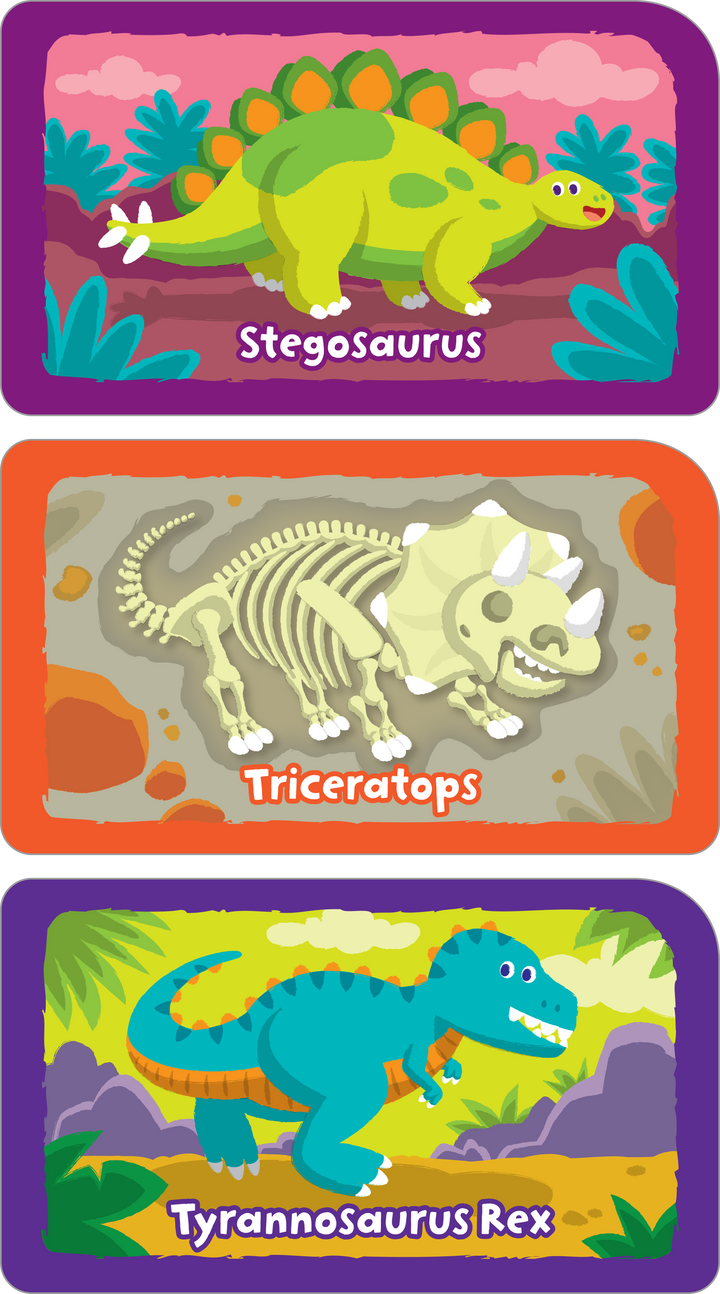 Kids will apply critical thinking skills in this adorable Dino Dig Card Game.