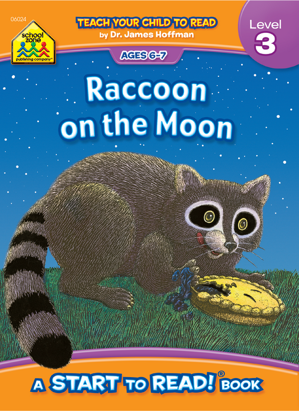 Raccoon on the Moon - A Level 3 Start to Read! Book is an adventurous story about a pesky raccoon.