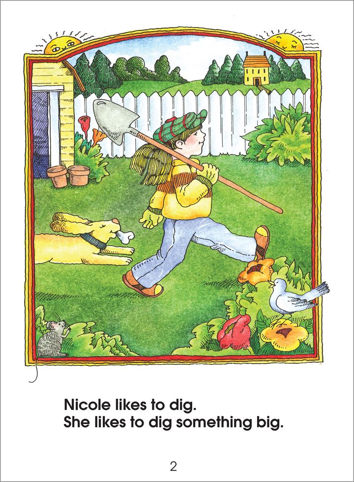 Nicole Digs a Hole - A Level 2 Start to Read! Book is the story of an uncommon goal and an undermining mole.