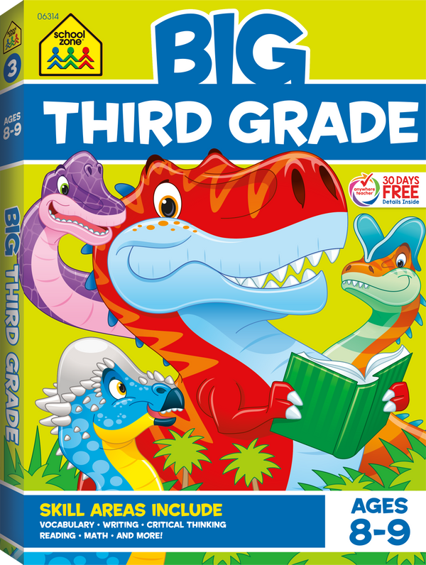 Big Third Grade Workbook is a fun and interesting learning outlet your child will want to return to again and again.