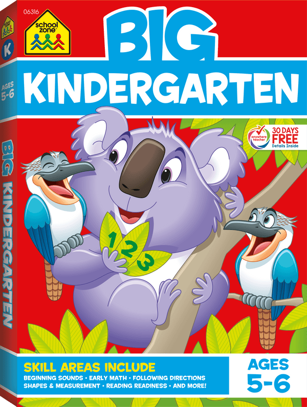 Big Kindergarten Workbook will have your child ready for kindergarten, and enjoying each and every page.