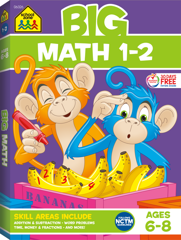 Big Math 1-2 Workbook helps first and second graders succeed in early math.