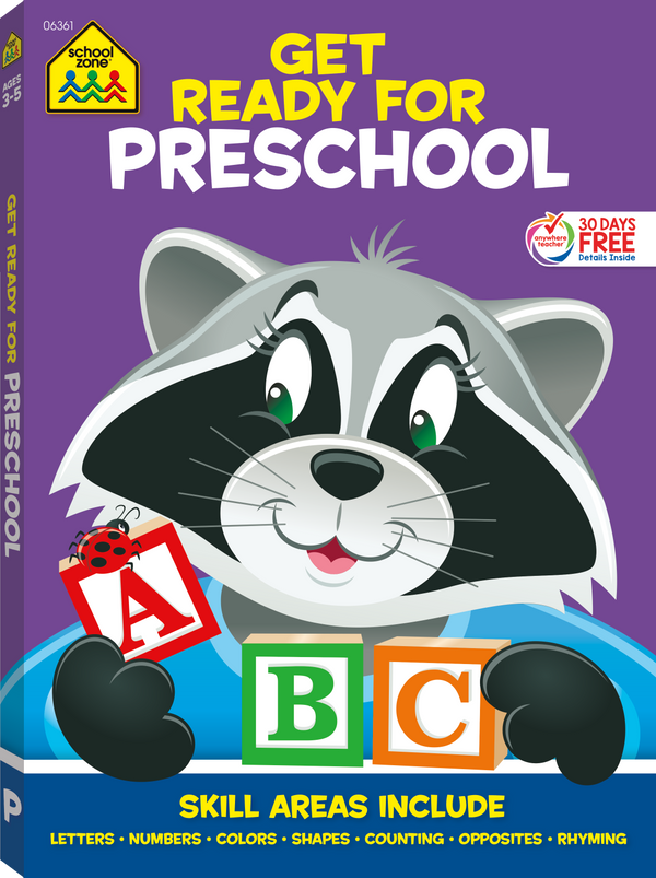 This Get Ready for Preschool Workbook is packed with colorful, creative learning fun!