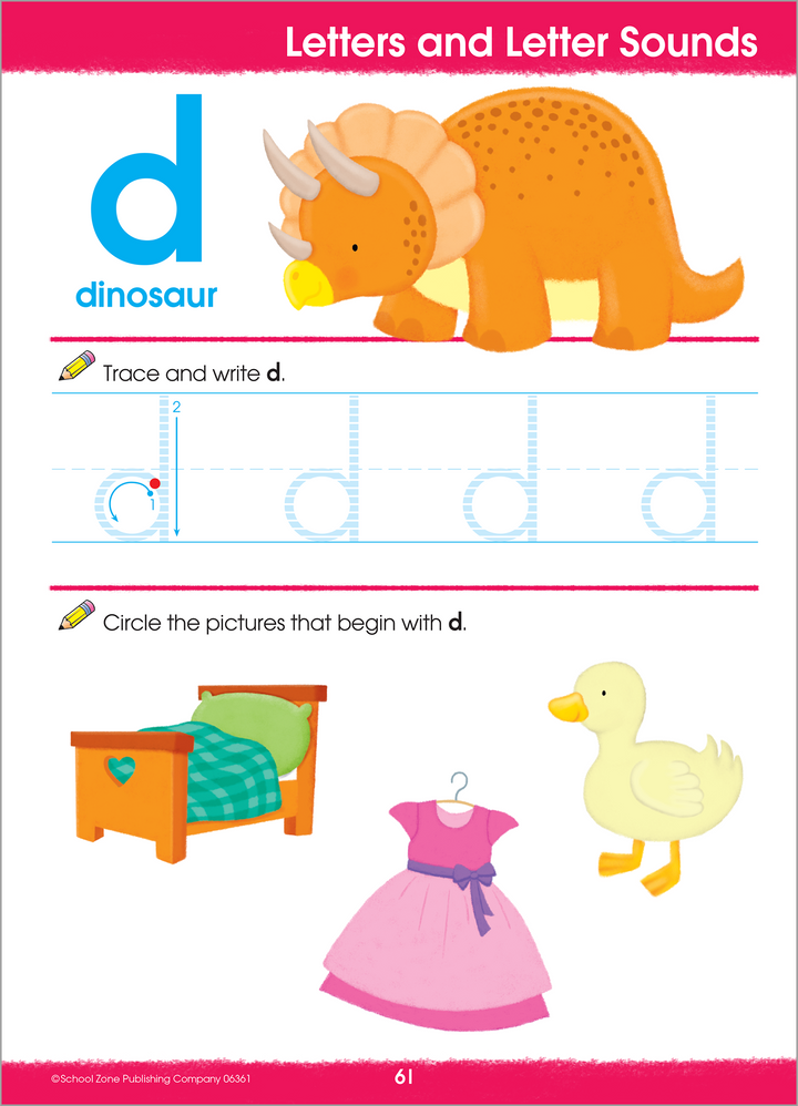 Get Ready for Preschool Workbook begins putting together important building blocks.