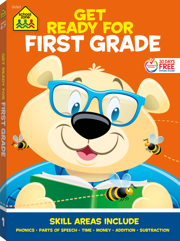 Get Ready for First Grade Workbook will make learning so much fun!