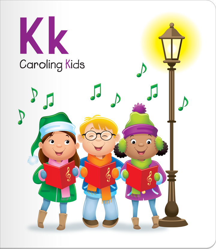 Cheery, bright illustrations in Christmas ABCs will help little ones focus and stay curious!
