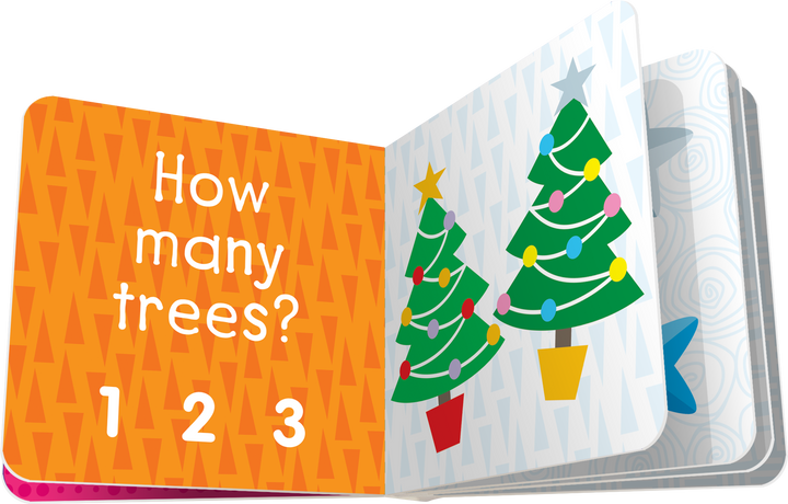 Add playful learning to the holidays with these Numbers, Counting, and Try-n-Spy 1-2-3 Early Math Mini Board Books.
